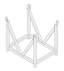 posts cradle assembly 4